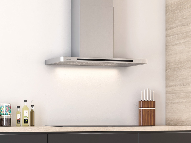 Hotte P-827/90 inox TOUCH 850 m³/h SEC Hottes 009934 PANDO
