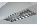 Hotte PANDO 010002, 52 cm, 680 m³/h, inox, classe A énergétique