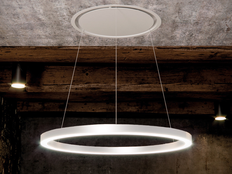 Hotte SKYRING/54 blanc 1550 m³/h ECO EXT Hottes 010012 PANDO