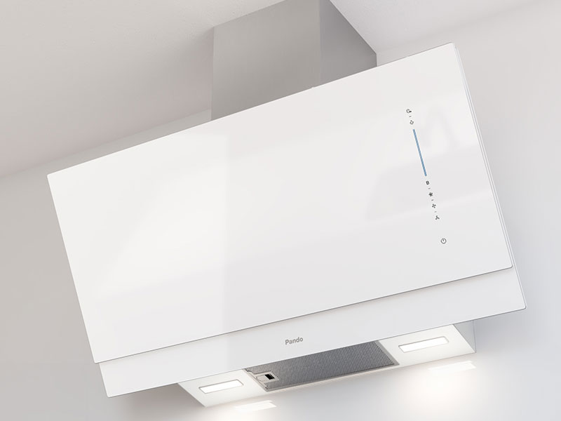 Hotte P-725/90 verre blanc 850 m³/h Hottes 010048 PANDO