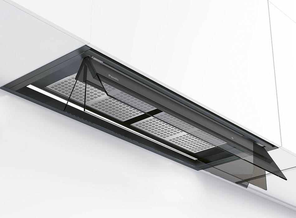 Hotte TIX/120 anthracite 1050 m³/h ECO SEC PLUS Hottes 010354 PANDO