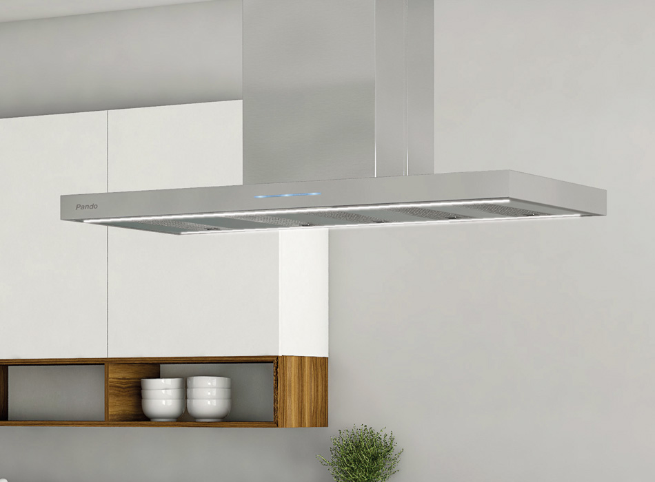 Hotte I-861/120X60 noir satiné ECO EXT 1550 m³/h - Hottes - PANDO