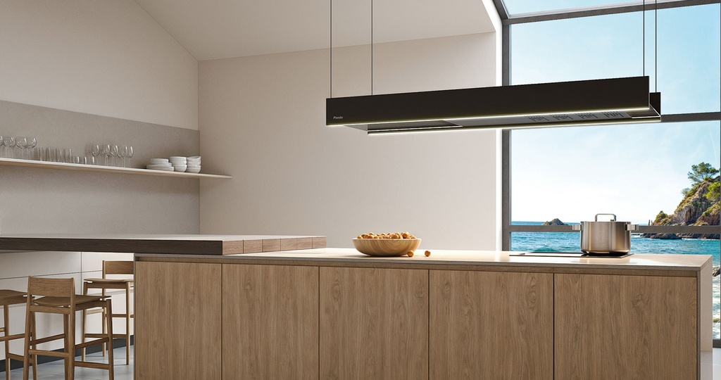 Hotte I-875/180 noir satiné ECO FCLR-AE 1130 m³/h Hottes 010413 PANDO