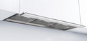 Hotte PANDO 010525, 75 cm, 830 m³/h, moteur interne, inox, classe A