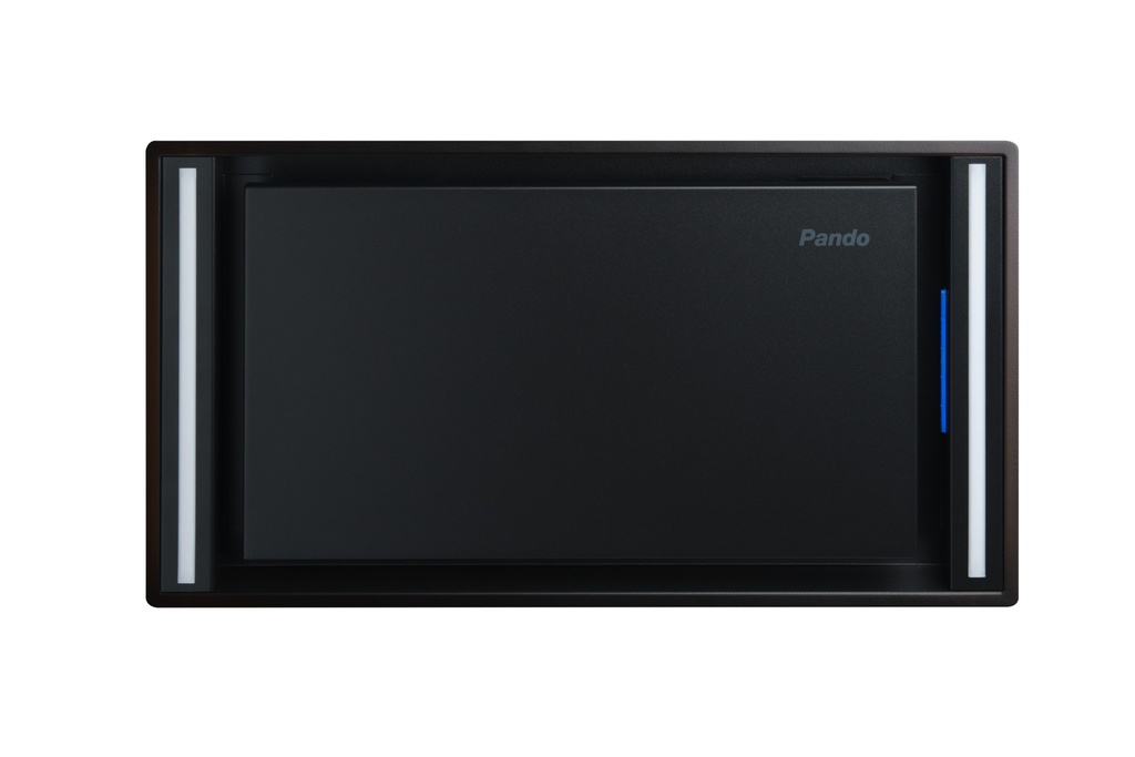 Hotte PANDO 010675, 86 cm, 1050 m³/h, Ø150, filtration ECO PLASMA