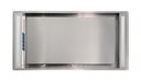 Hotte PANDO 010677, 86 cm, 1050 m³/h, inox, filtration ECO PLASMA