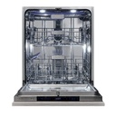 Lave-vaisselle PANDO 010793, 60 cm, 16 couverts, classe A, 43 dB, NATURALDRY