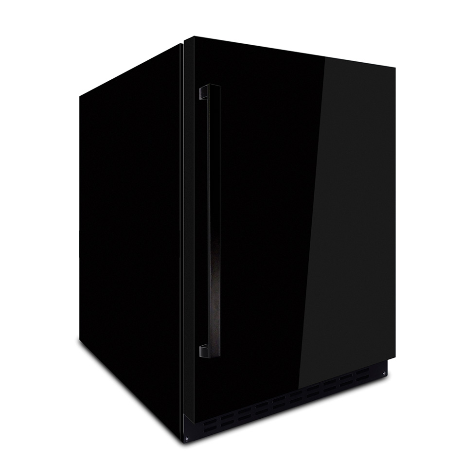 Cave à vin PANDO 010838, 66 bouteilles, 128 L, verre noir, porte gauche