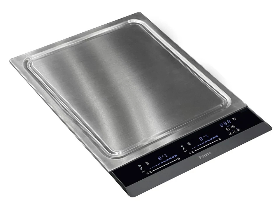 Plaque teppanyaki PANDO PI-TEP, 380 mm, 2800 W, vitrocéramique, induction