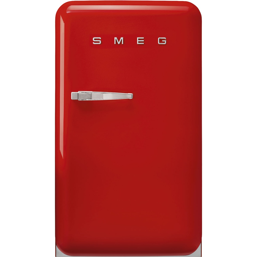 Réfrigérateur Smeg FAB10HRRD6 pose libre rouge, 135 L, classe D, silencieux 35 dB, dégivrage automatique