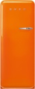 Réfrigérateur combiné Smeg FAB28LOR6 Orange, pose libre, 270 L, No Frost, classe C, 35 dB