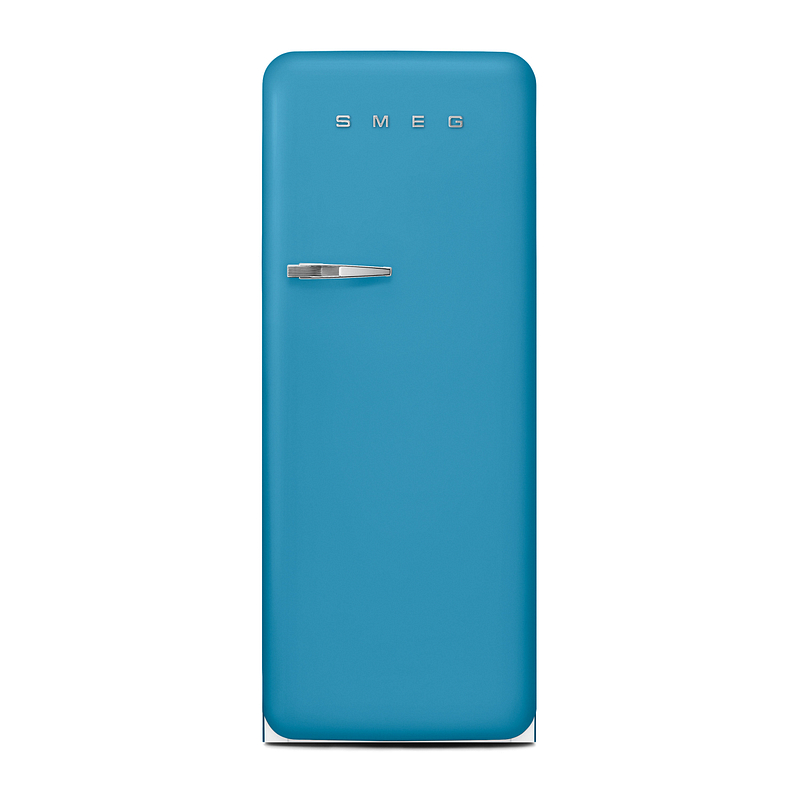 Frigo combiné Smeg FAB28RDLB5 bleu, pose libre, 270 L, classe D, ventilé, LED, 35 dB, charnière à droite