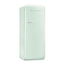 Frigo combiné Smeg FAB28RPG5 pose libre vert, 270 L, classe D, 35 dB, congélateur 4 étoiles