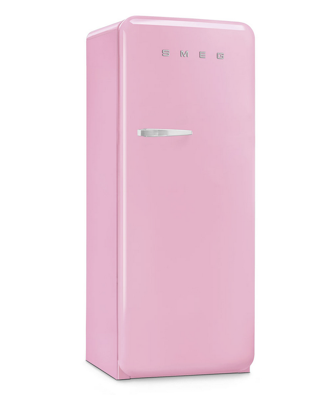 Réfrigérateur Smeg FAB28RPK5, 270 L rose, pose libre, classe D