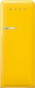 Réfrigérateur Smeg FAB28RYW6 Jaune, pose libre, 270 L, No Frost, classe C, 35 dB