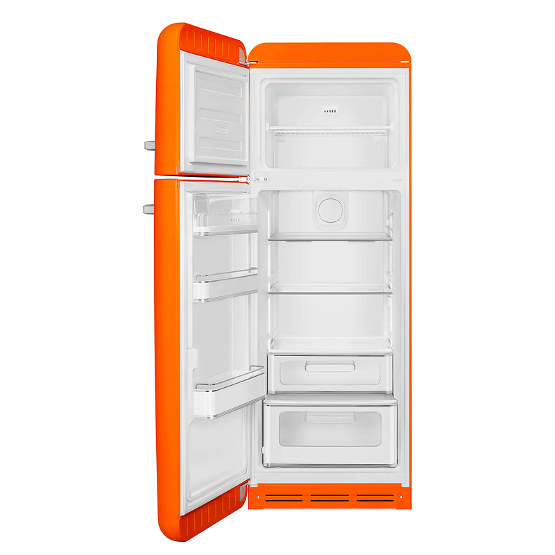 Réfrigérateur-congélateur Smeg FAB30LOR6, pose libre, 294 L, No Frost réfrigérateur, orange, classe C
