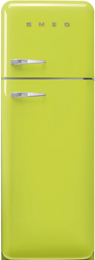 Réfrigérateur-congélateur Smeg FAB30RLI5, 294 L, pose libre, vert, classe D, 37 dB