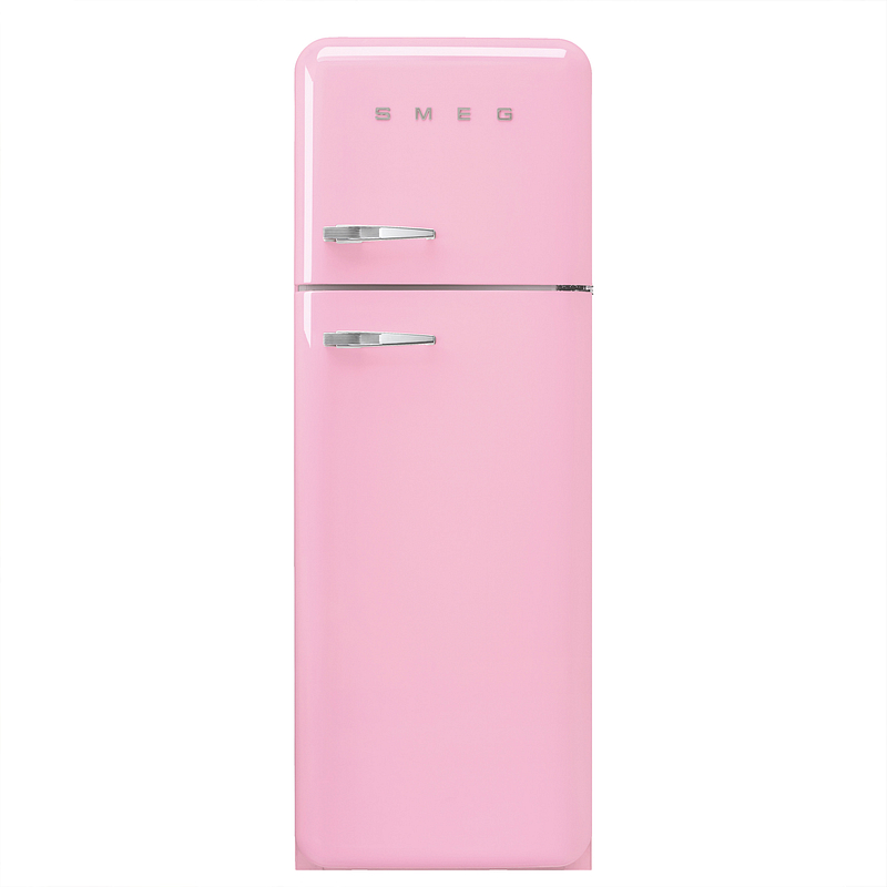 Réfrigérateur combiné Smeg FAB30RPK6 rose, pose libre, 294 L, No Frost réfrigérateur, classe C, 34 dB