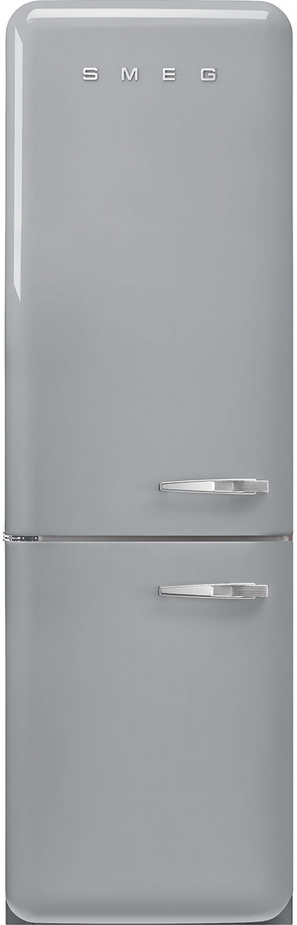 Réfrigérateur-congélateur Smeg FAB32LSV5, pose libre, 331 L, No Frost, congélateur bas, argent, classe D