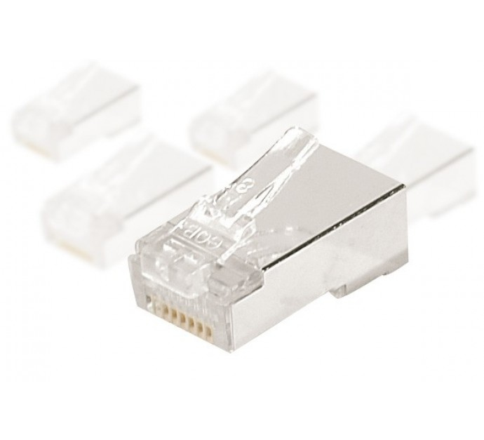 Connecteur à sertir 8P8C RJ45 CAT6 STP peigne séparé - lot de 10