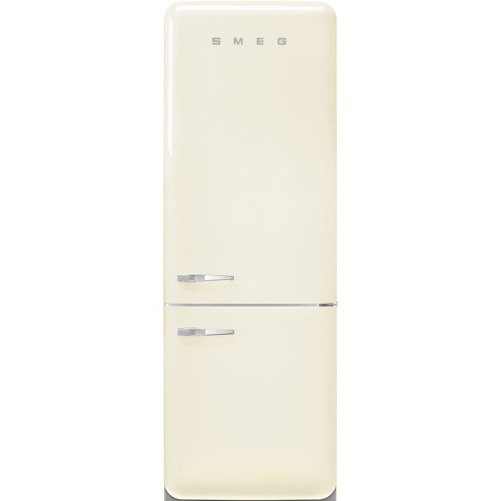 Réfrigérateur combiné Smeg FAB38RCR6 pose libre crème, 481 L, No Frost, congélateur 4 étoiles, classe D