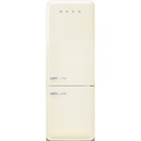Réfrigérateur combiné Smeg FAB38RCR6 pose libre crème, 481 L, No Frost, congélateur 4 étoiles, classe D