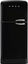 Réfrigérateur-congélateur Smeg FAB50LBL5, 524 L, No Frost, pose libre, noir, classe E, 41 dB