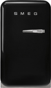 Réfrigérateur Bar Smeg FAB5LBL5, pose libre 34 L, noir, classe D, dégivrage automatique, 40 dB