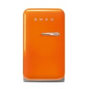 Réfrigérateur Bar Smeg FAB5LOR6, pose libre, 34 L, orange, classe C, 36 dB, éclairage LED
