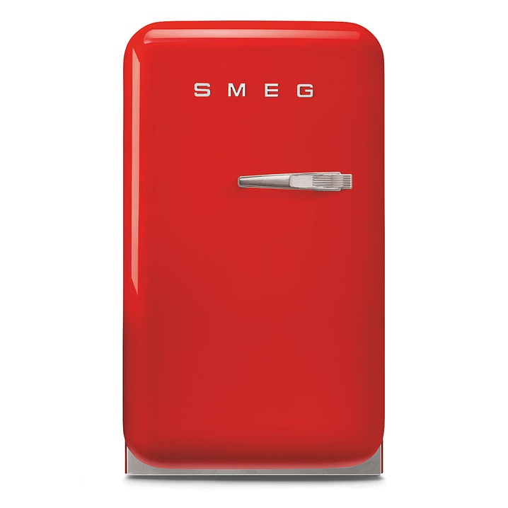 Réfrigérateur Bar Smeg FAB5LRD5, rouge, pose libre, 34 L, classe D, dégivrage automatique, 40 dB