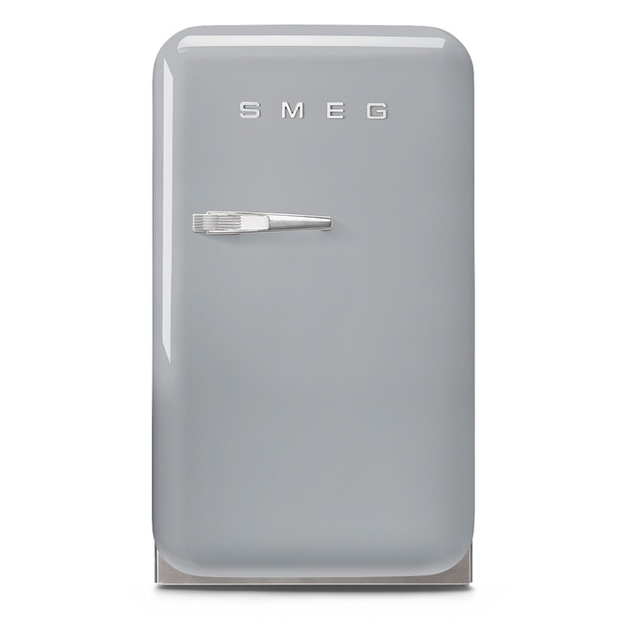 Réfrigérateur Bar Smeg FAB5RSV6 pose libre, 34 L, finition argent, classe C, silencieux à 36 dB