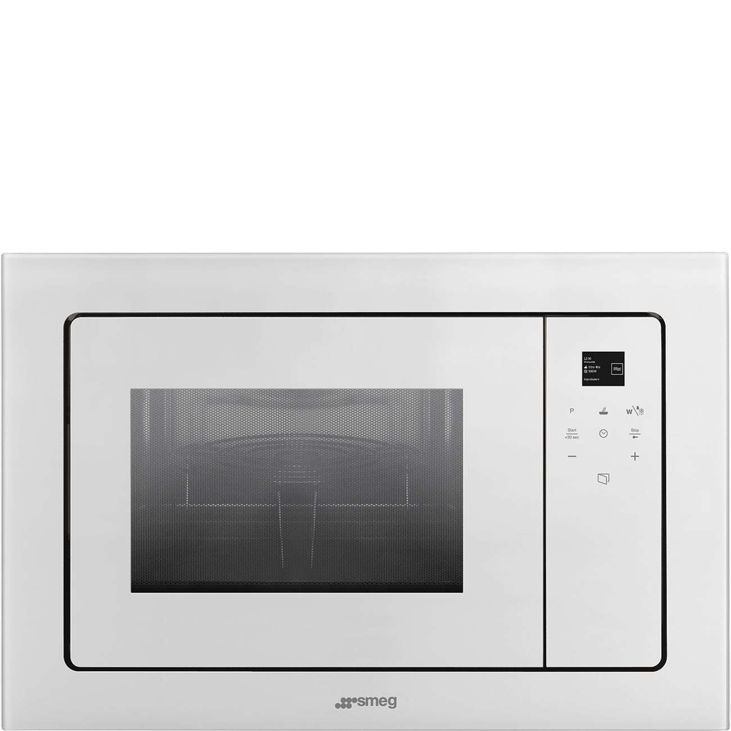 Micro-ondes gril intégrable Smeg FMI120B2, 20 L, 800 W, grill à quartz 1000 W, écran tactile TFT