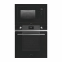 Micro-ondes gril intégrable Smeg FMI120B3, 20 L, 800 W, gril à quartz 1000 W, commandes tactiles, noir
