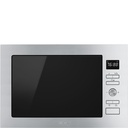 Micro-ondes gril Smeg FMI425X encastrable, 25 L, 900 W, gril à quartz 1000 W, 8 programmes automatiques