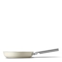 Poêle SMEG FPF2802CRM 28 cm crème années 50, revêtement céramique sans PFAS, tous feux dont induction