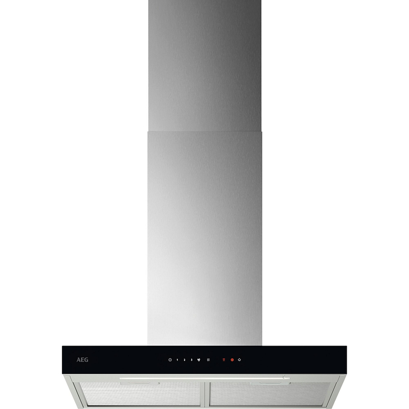 Hotte décorative AEG GB67D61HL murale 598 mm, 600 m³/h, 3 vitesses, éclairage LED, commande tactile