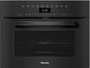 Micro-ondes combiné intégrable Miele H7440BMNR, Noir obsidien, DirectSensor, Miele@home, Turbogril, Softopen