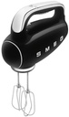 Batteur à main Smeg HMF01BLEU, 9 vitesses, fonction Turbo, minuteur, afficheur LED, 250 W, finition crème