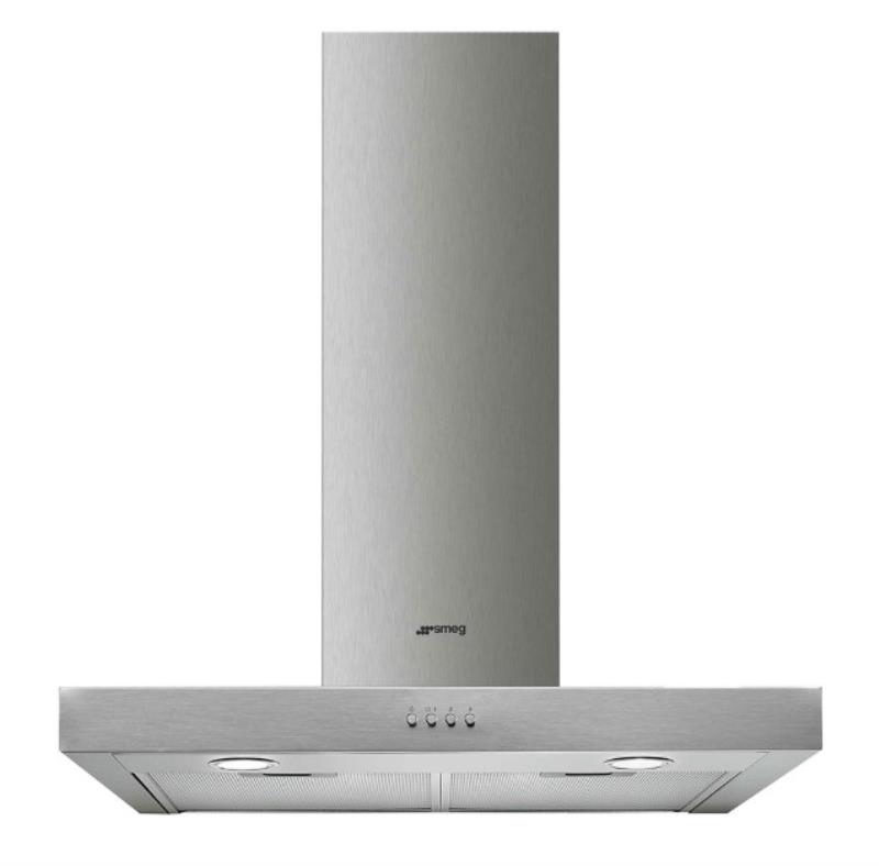 Hotte décorative murale SMEG KATE600CEX, inox brossé, 60 cm, 3 vitesses, éclairage LED, évacuation