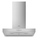 Hotte décorative Smeg KBT600XE murale 60 cm en inox, 473 m³/h, éclairage LED, 3 vitesses et mode intensif