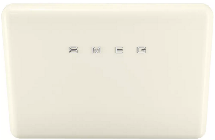 Hotte décorative Smeg KFAB75CR, murale 750 mm crème, recirculation 649 m³/h, 3 vitesses, éclairage LED