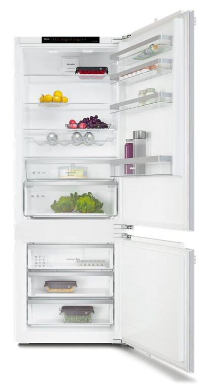 Combiné réfrigérateur/congélateur encastrable Miele KFN7934D, No Frost, 2 zones de température