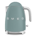 Bouilloire Smeg KLF03EGMEU, 1,7 L, 2400 W, vert émeraude, corps en inox, base 360°, filtre anticalcaire