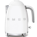 Bouilloire Smeg KLF03WHEU blanche, 1,7 L, 2400 W, filtre anti-calcaire amovible, base 360°