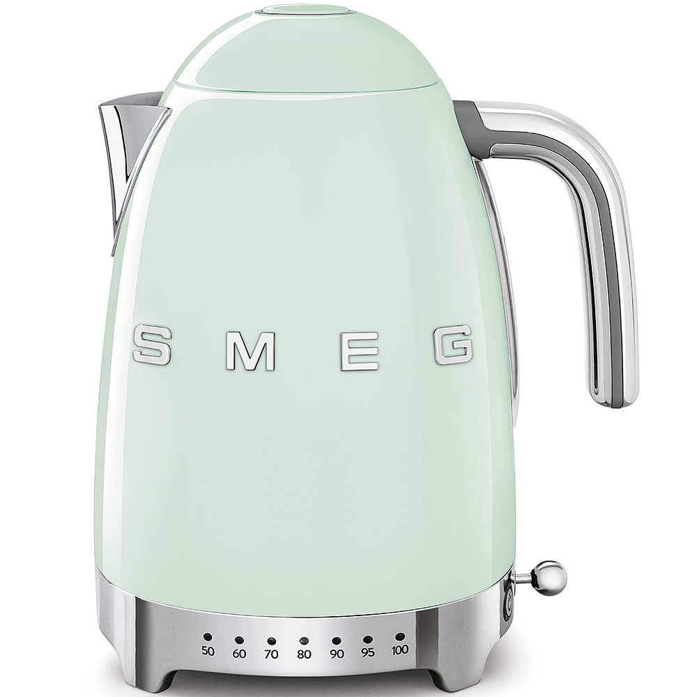 Bouilloire Smeg KLF04PGEU 1,7 L, 2400 W, 7 réglages de température, acier inoxydable, vert