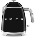 Bouilloire Smeg KLF05BLEU, 0,8 L, 1400 W, noire, base 360°, arrêt automatique et sécurité anti chauffe à sec