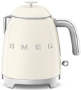 Bouilloire Smeg KLF05CREU, 0,8 L, 1400 W, crème, base 360°, indicateur de niveau d'eau
