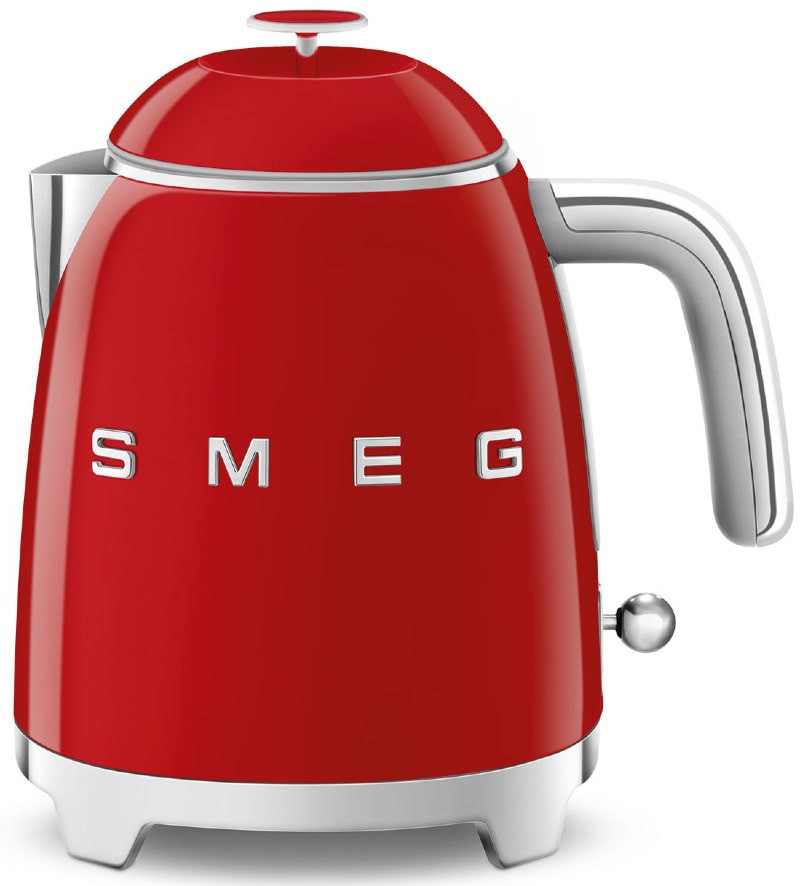 Bouilloire Smeg KLF05RDEU rouge, 0,8 L, 1400 W, arrêt automatique et sécurité anti chauffe à sec