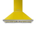 Hotte décorative Smeg KPF9YW jaune, murale, 630 m³/h, éclairage LED, 3 vitesses, 3 filtres inox