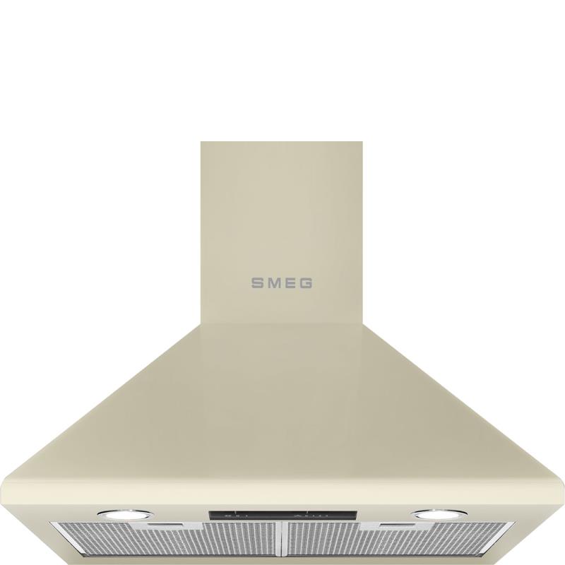 Hotte décorative Smeg KSED65PE murale 60 cm crème, 635 m³/h, éclairage LED, 3 vitesses, classe B